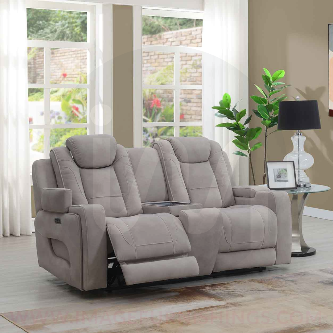 Jesper 2P w/ Console Loveseat - Oyster - Default - 15219-223-2C