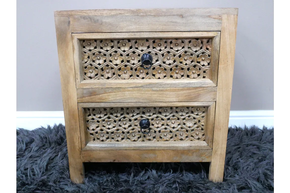 2 Drawer Bedside Cabinet - 10215