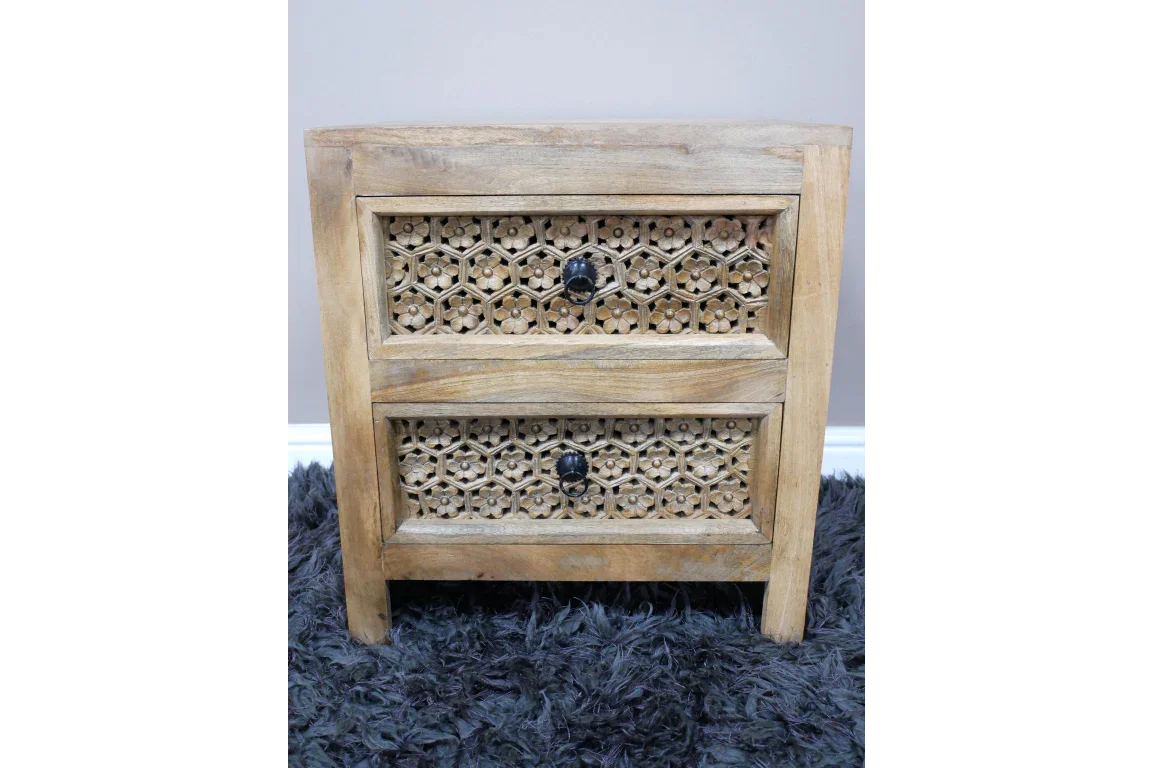 2 Drawer Bedside Cabinet - 10215