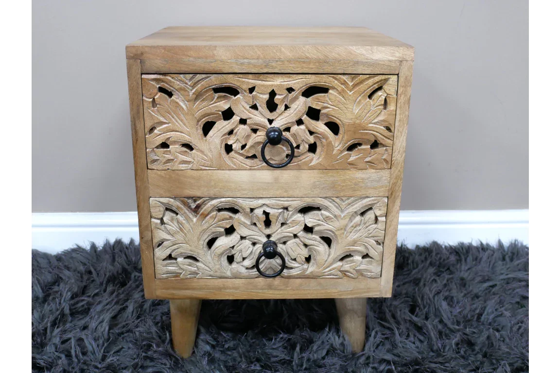 2 Drawer Bedside Cabinet - 10216