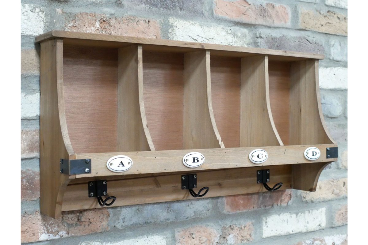 Wall Unit With Hooks