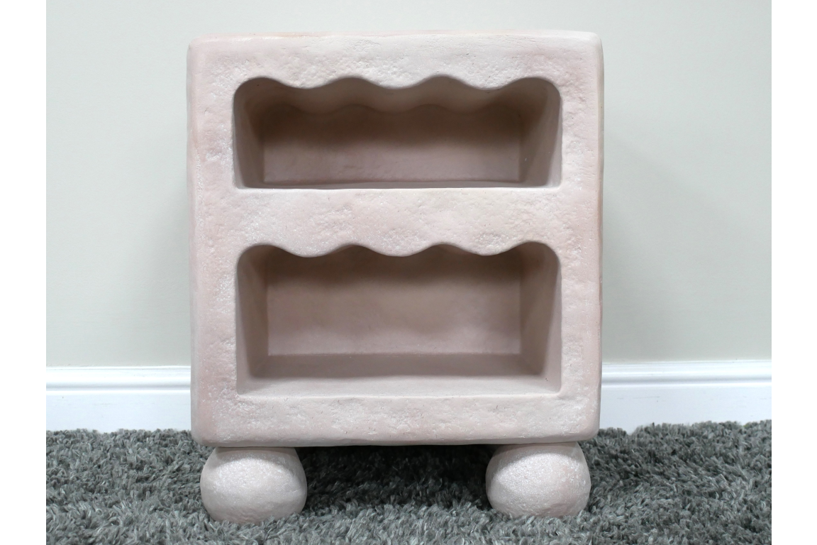 Light Pink Bedside Cabinet - 11059