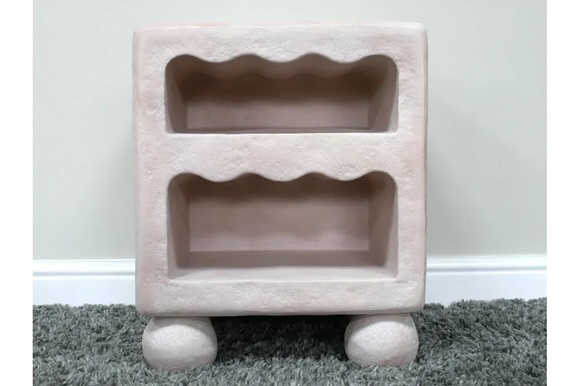 Light Pink Bedside Cabinet - 11059