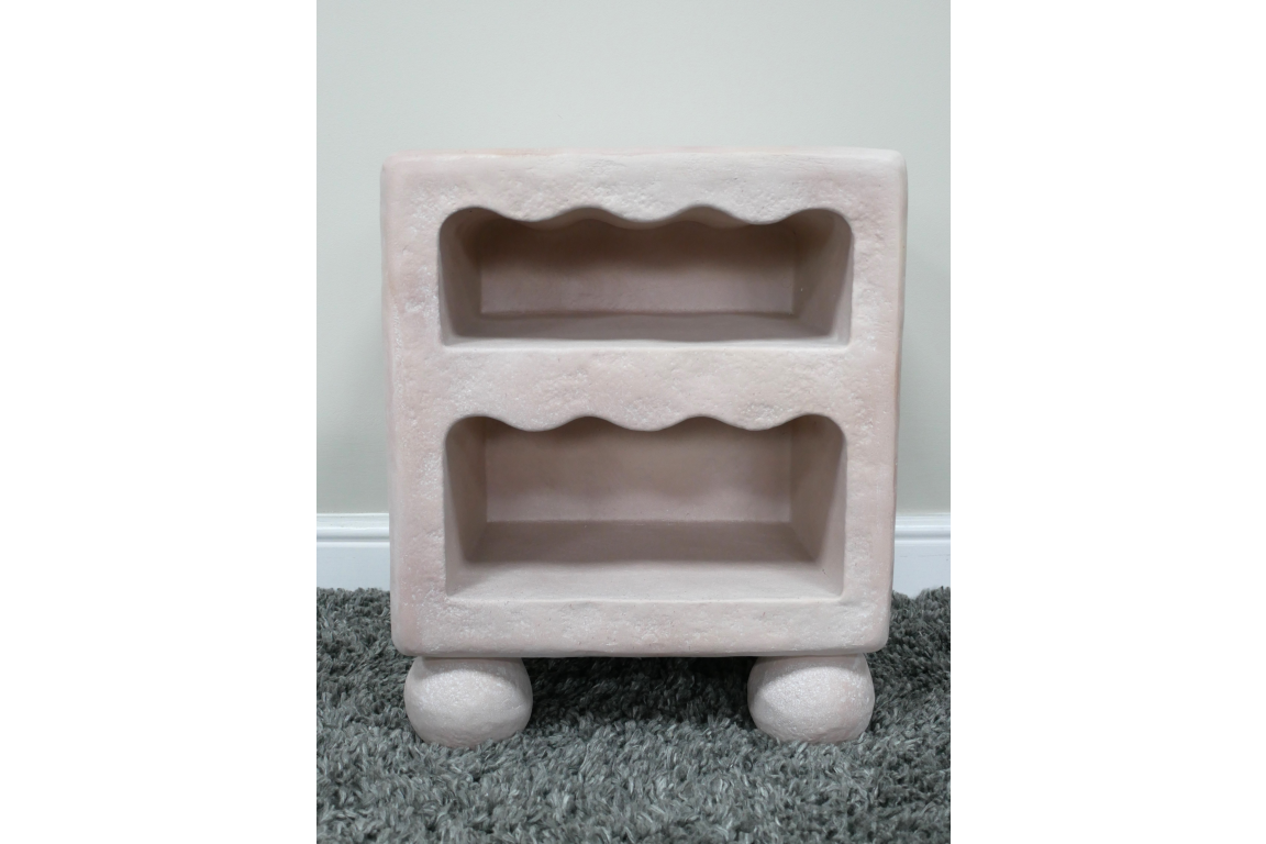 Light Pink Bedside Cabinet - 11059