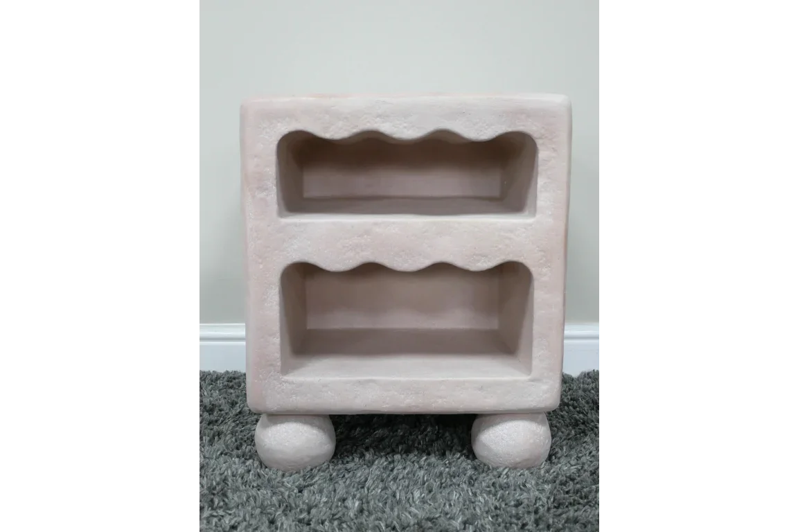 Light Pink Bedside Cabinet - 11059
