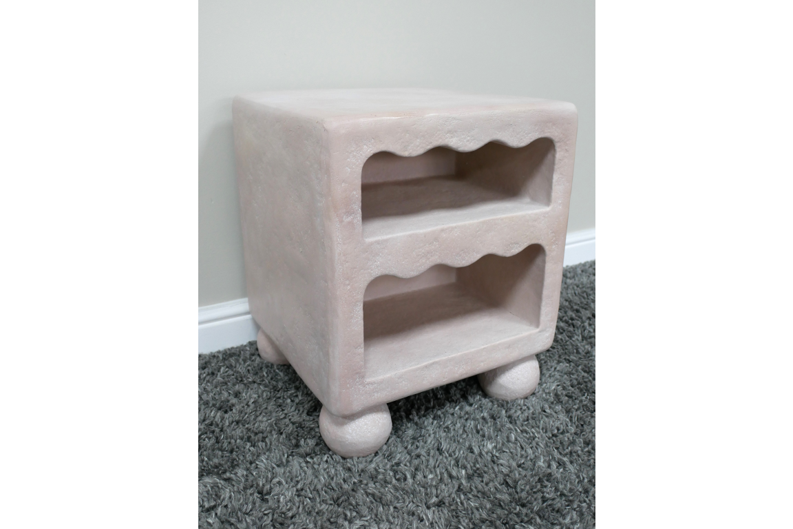 Light Pink Bedside Cabinet - 11059