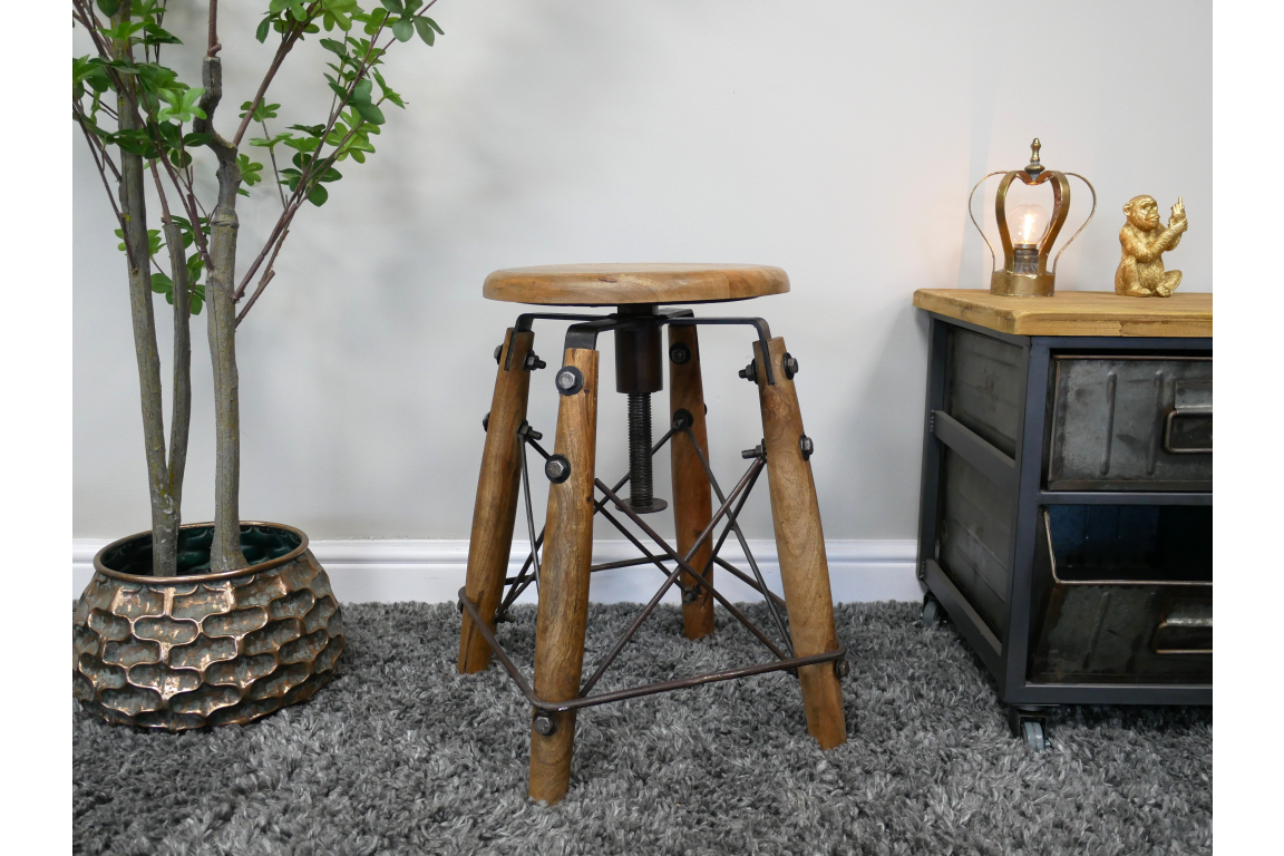 Adjustable Industrial Stool - 11284