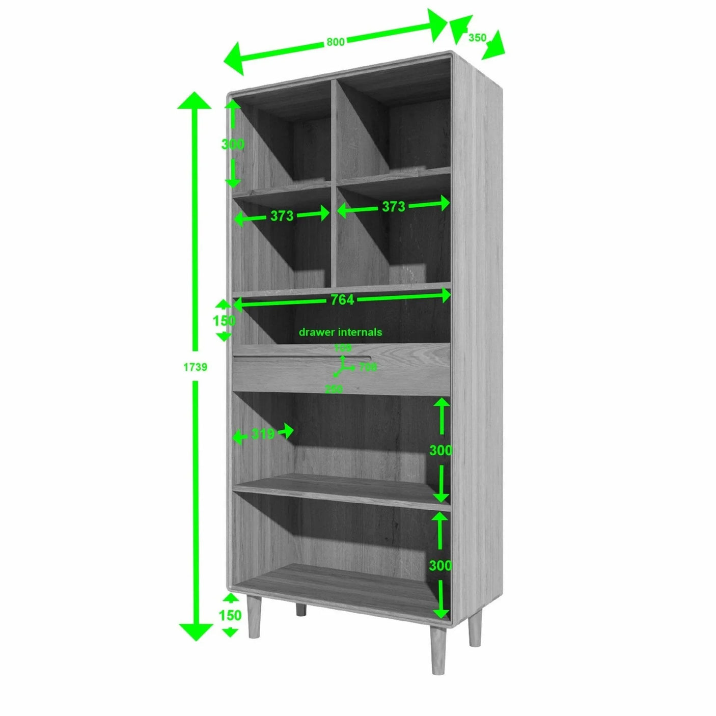 Scandic Large Bookcase