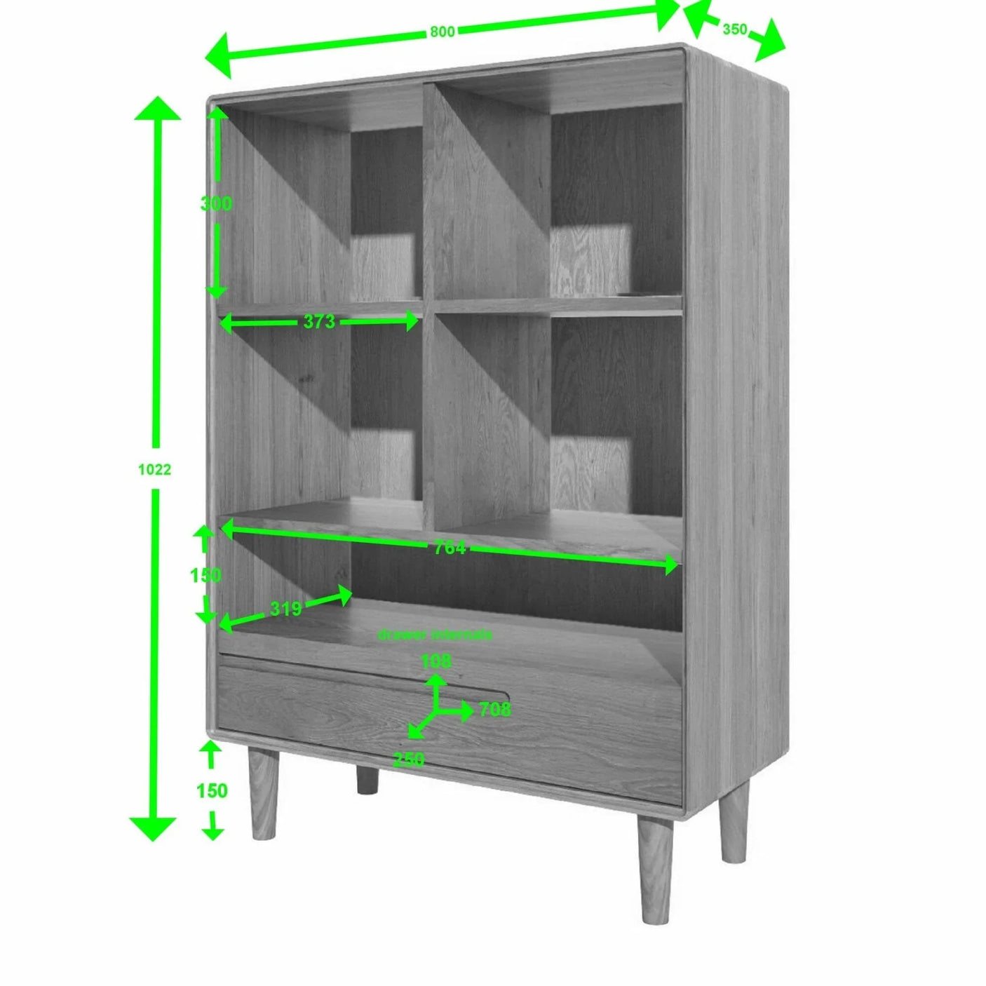 Scandic Small Bookcase