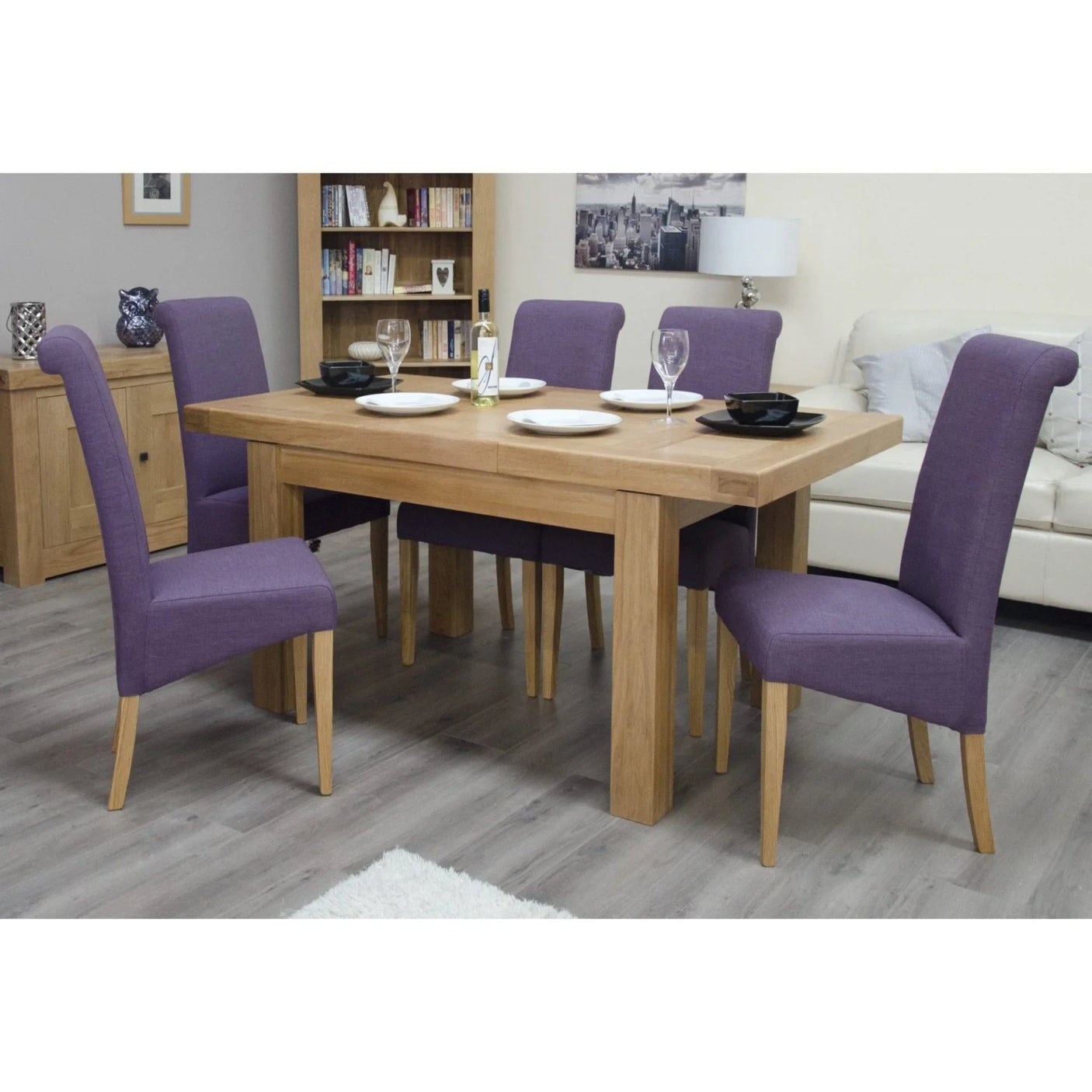 Bordeaux Small Extending Table 1 Leaf