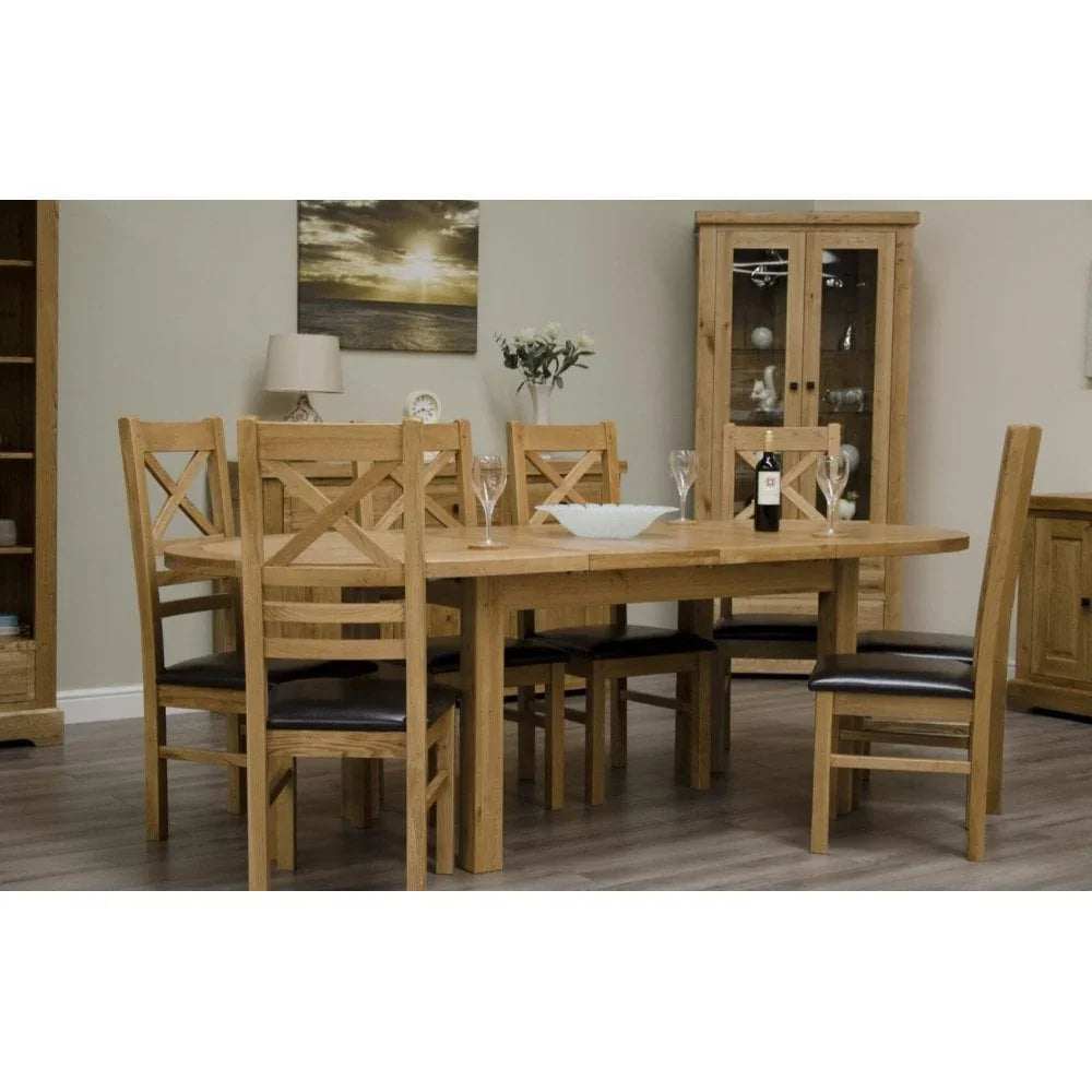 Deluxe Oval Extending Dining Table