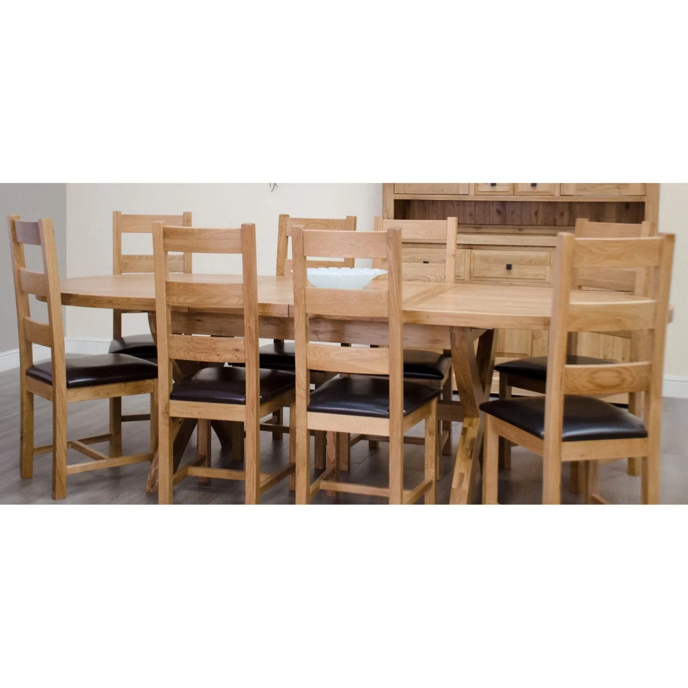 Deluxe x Leg Oval Extending Table