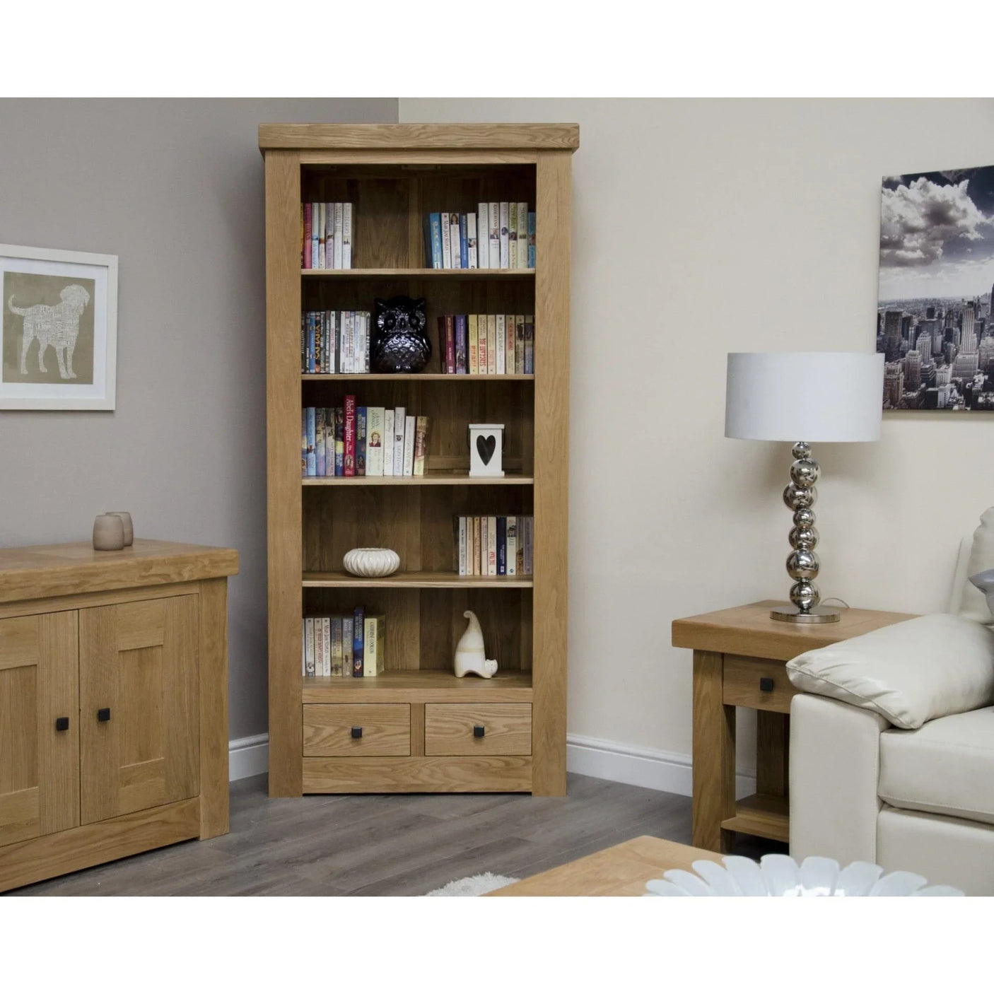 Bordeaux Large Bookcase With Drawers