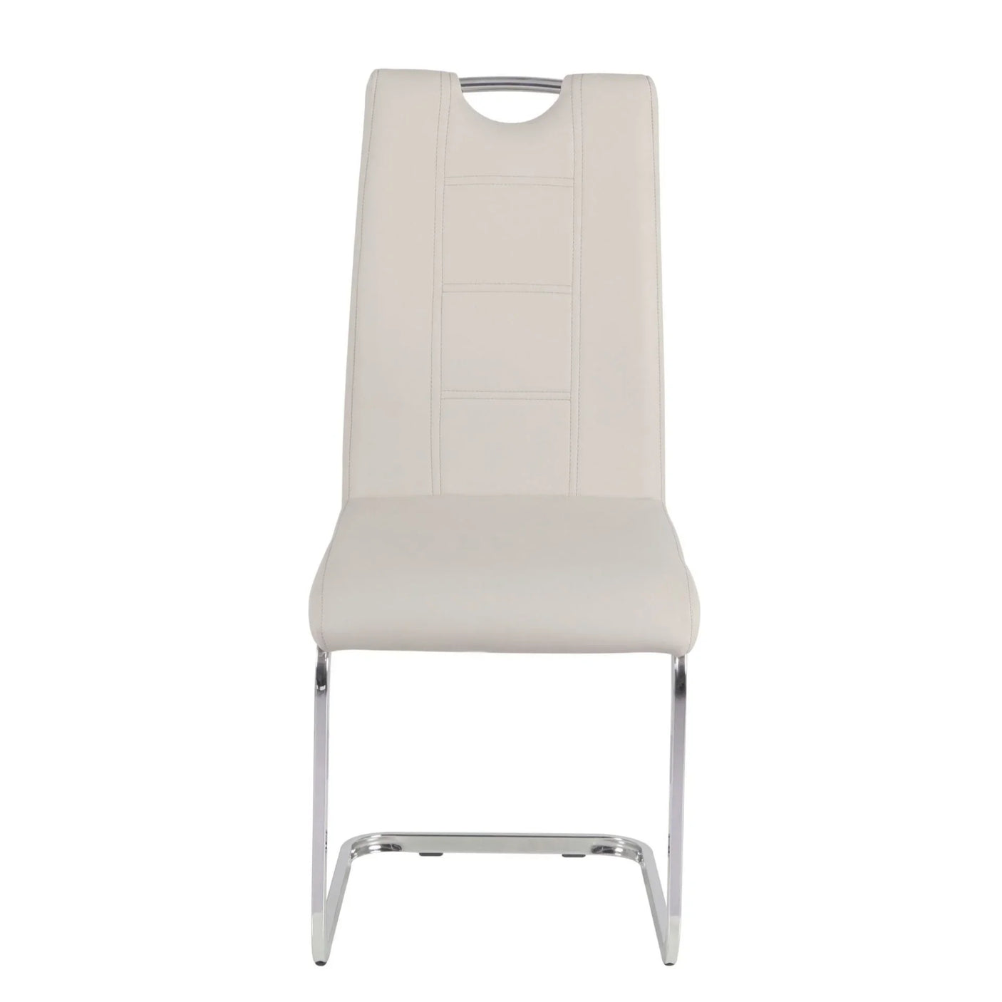 Rimini Dining Chairs Dark Grey PU Seat