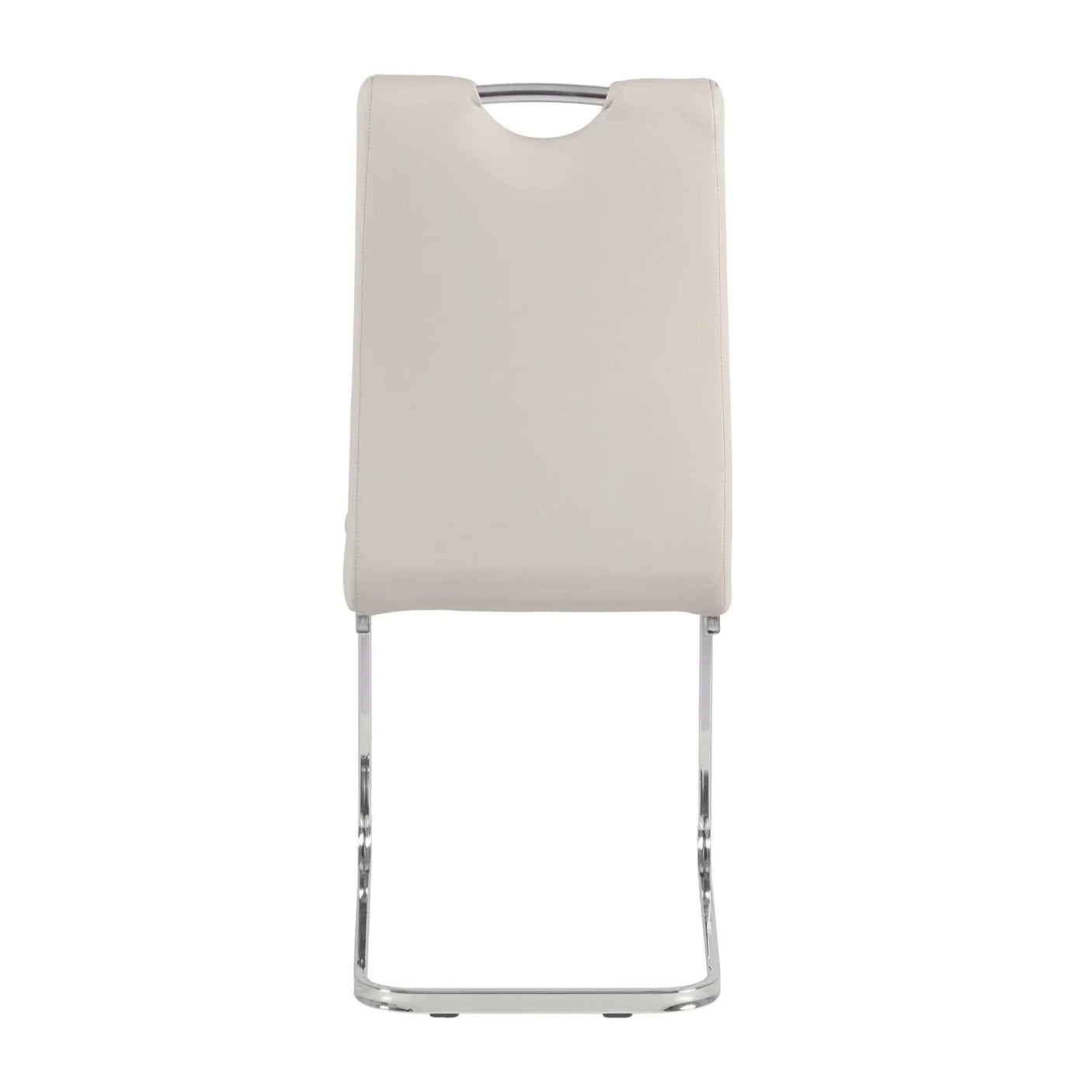 Rimini Dining Chairs Dark Grey PU Seat