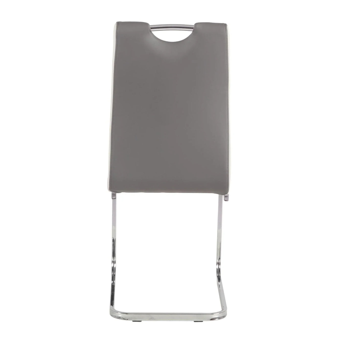 Rimini Dining Chairs Dark Grey PU Seat