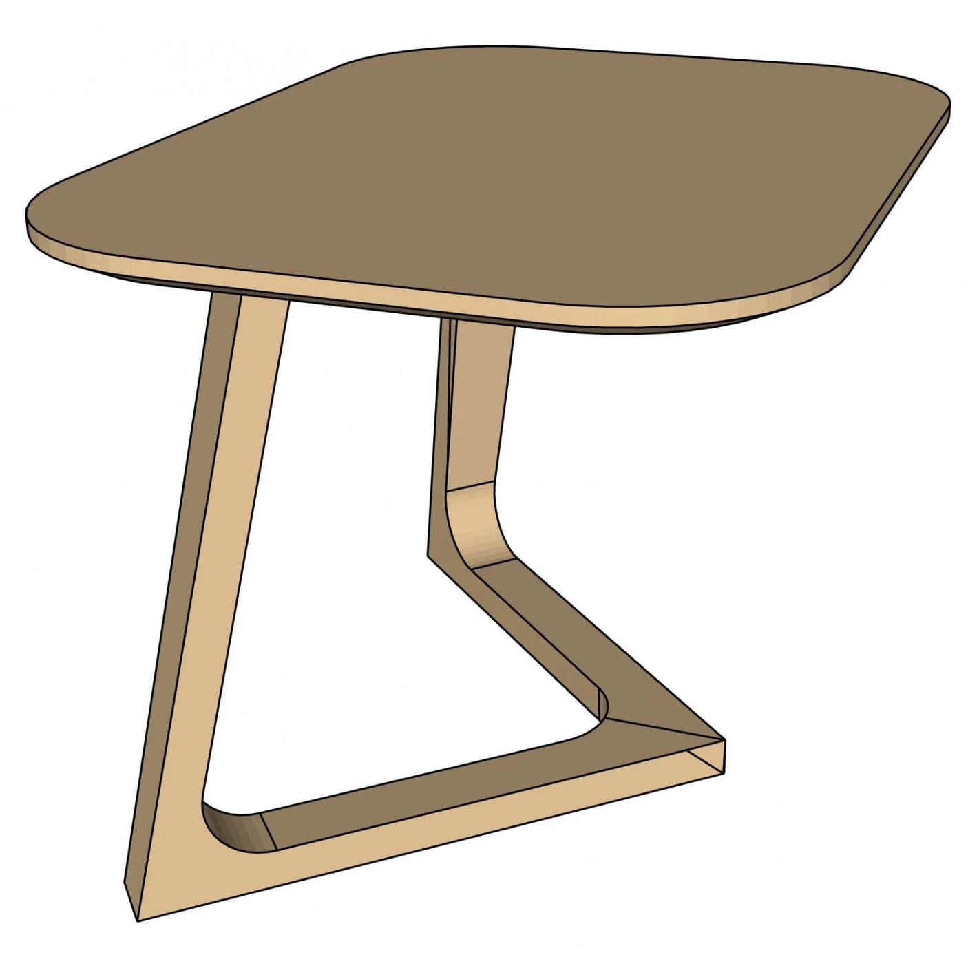 Scandic V Lamp Table