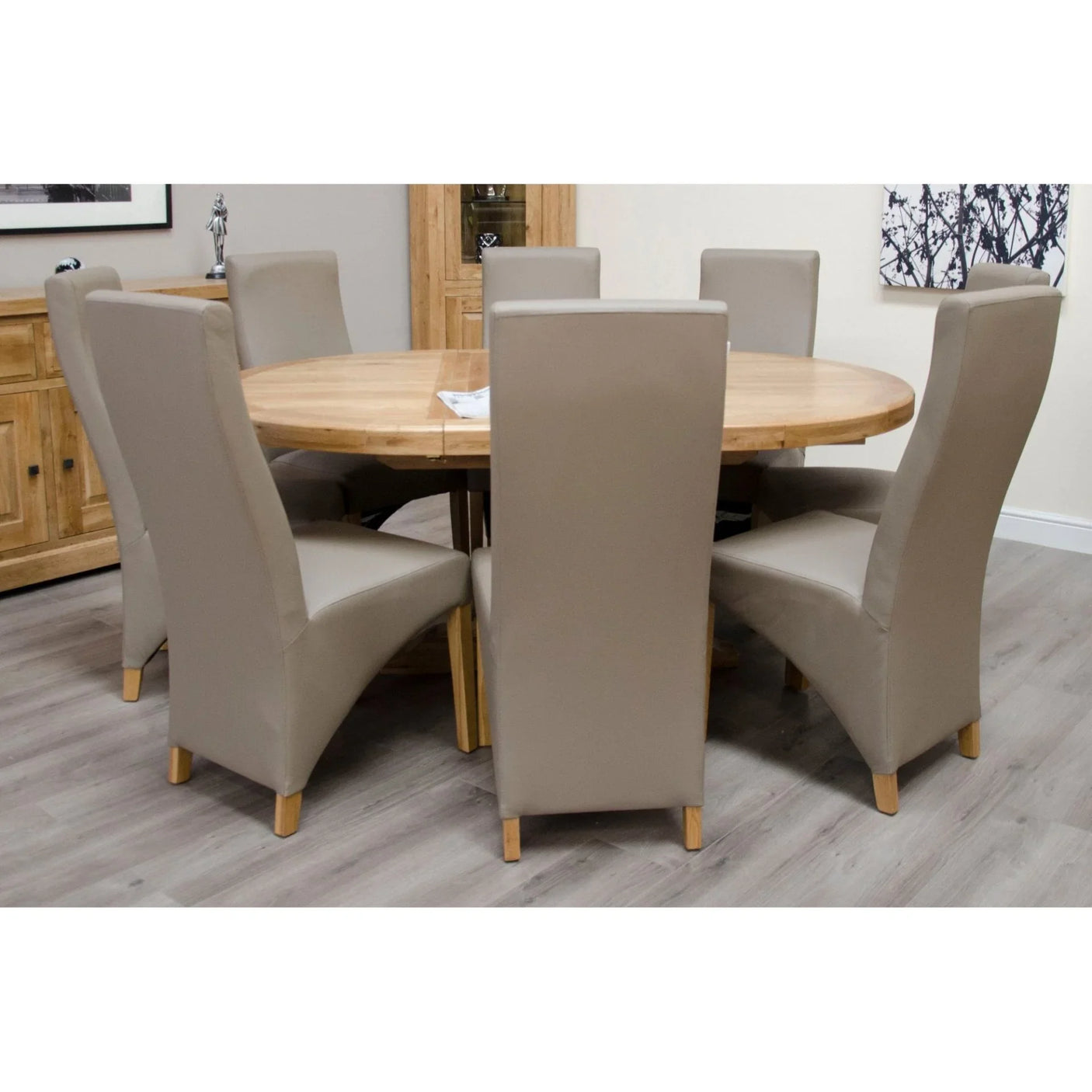 Deluxe Round Extending Table 1250+(1x550)
