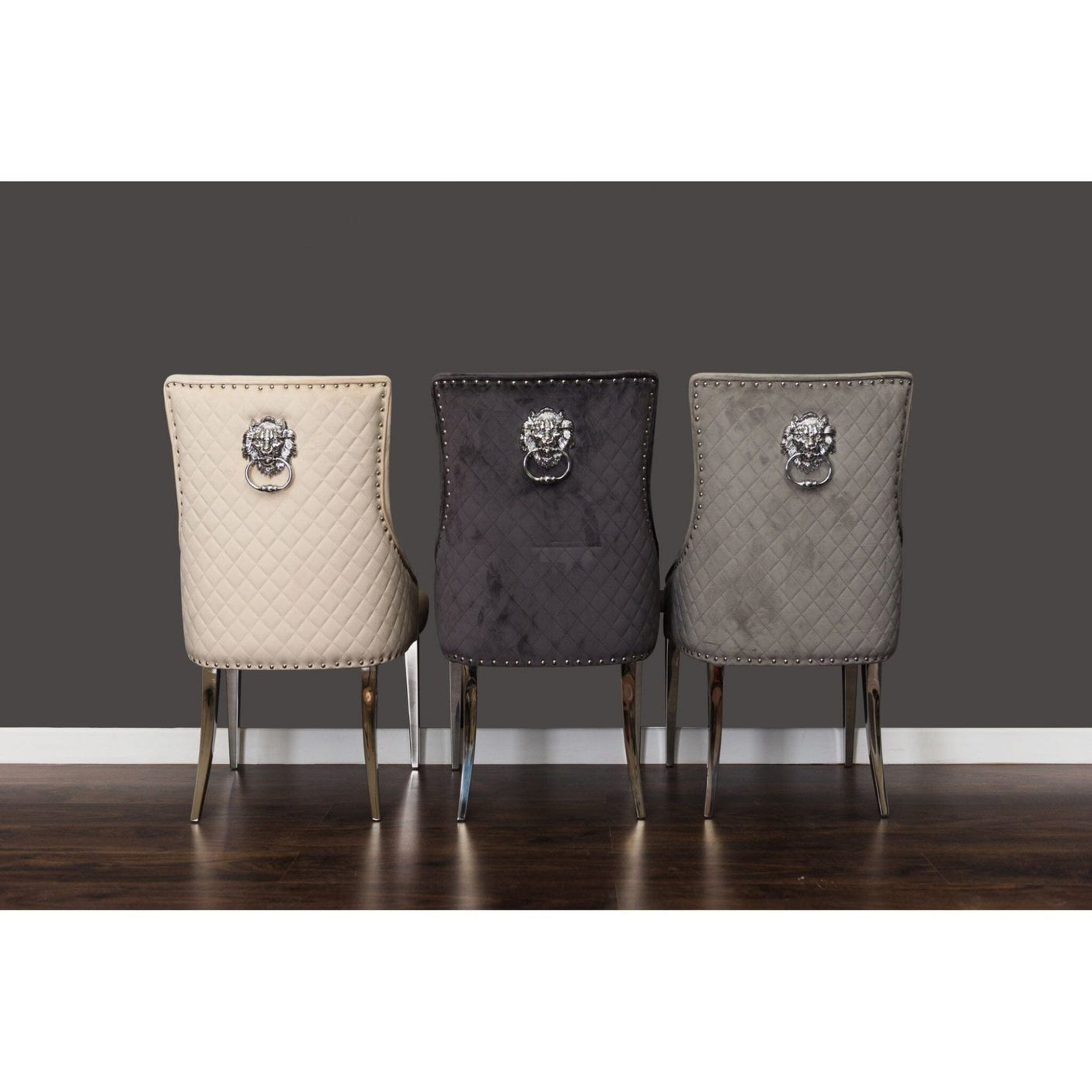 Lions Head Chair Light Grey