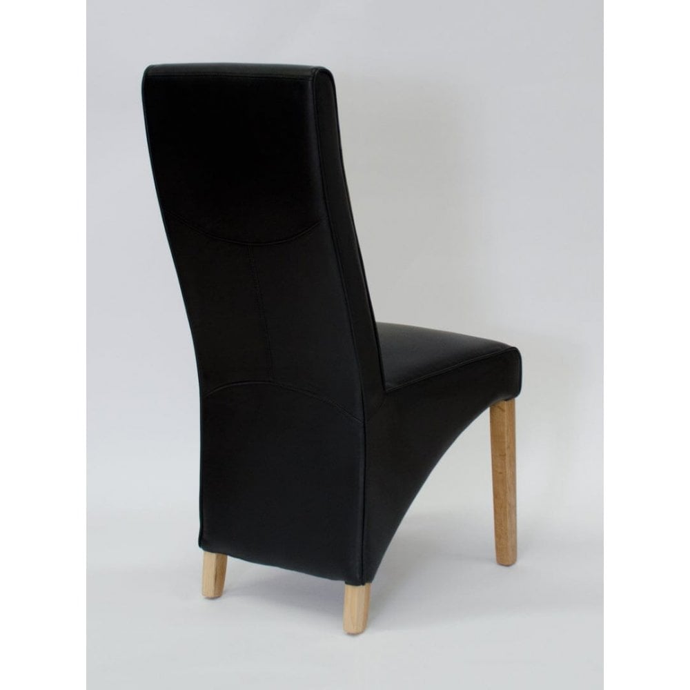 Wave Dining Chair Matt Bonded Noir