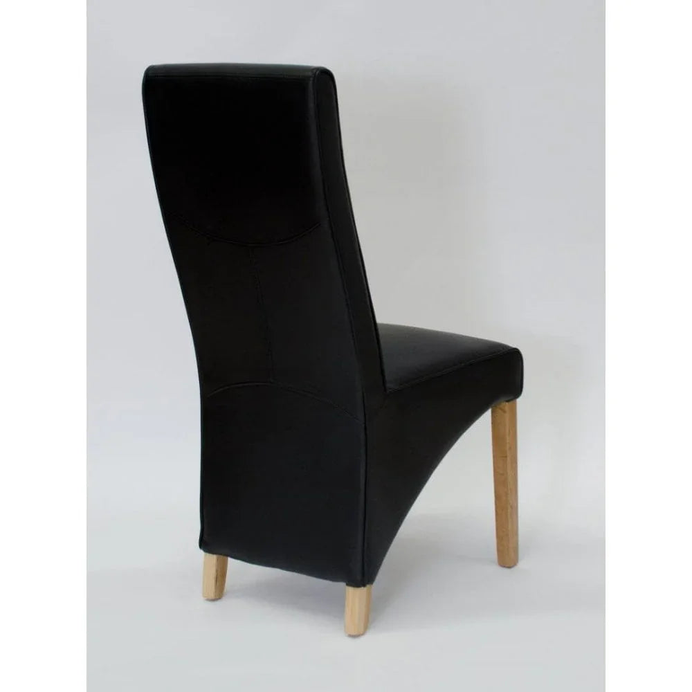 Wave Dining Chair Matt Bonded Noir