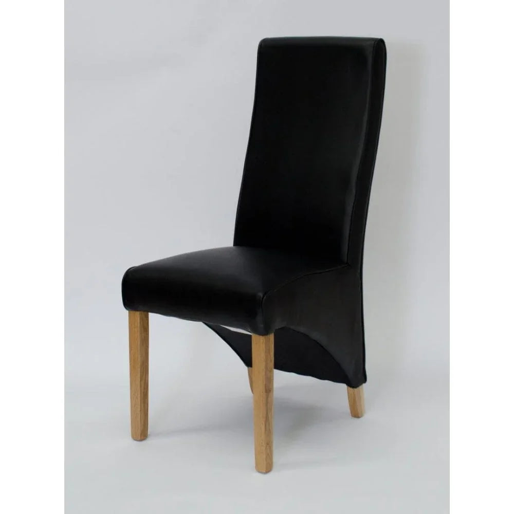 Wave Dining Chair Matt Bonded Noir