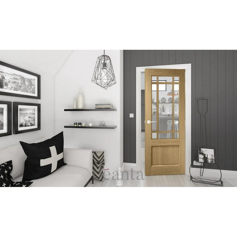 Oak Nm9G Bevelled Glass 2032X813X45