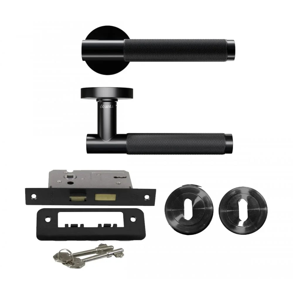 Roma Matt Black Bathroom Wc Sets Lhh048