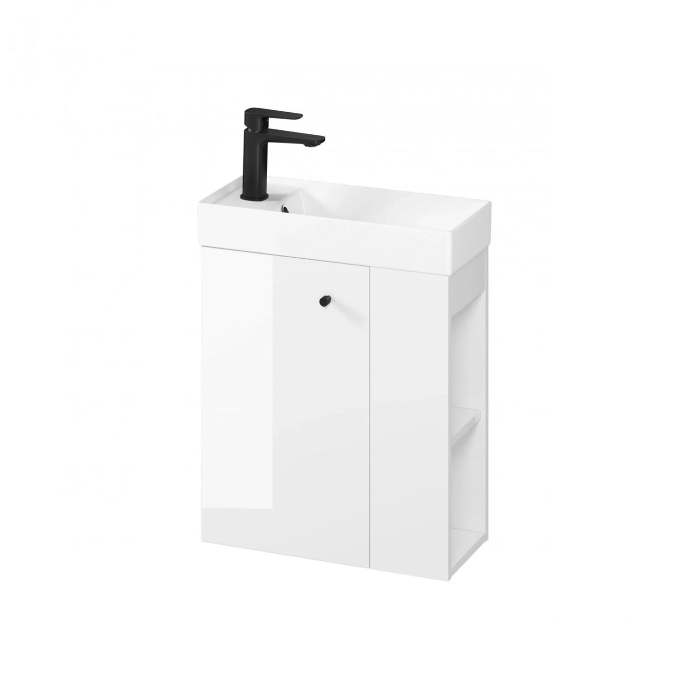 Larga 500mm Cloakroom & Wall Hung Unit White