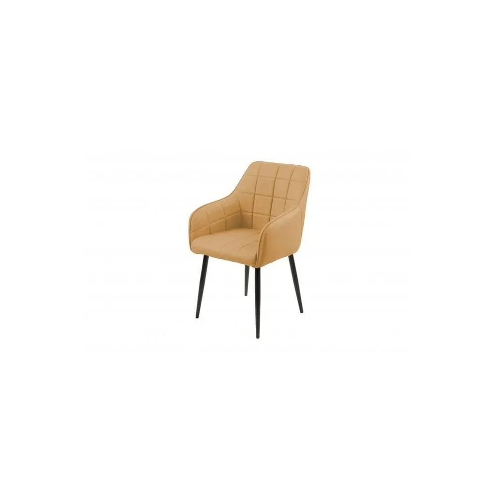 Branca Dining Chair Yellow PU