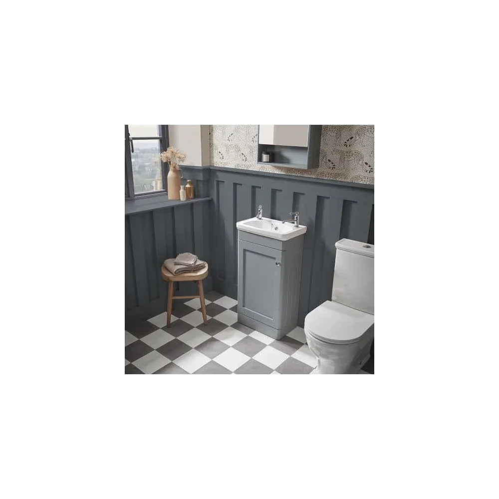 Marston Cloakroom Vanity Unit Matt Spruce