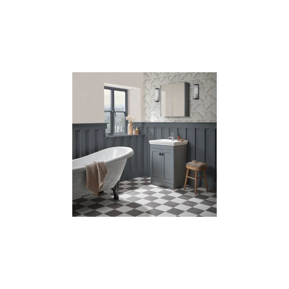 Marston 600 Floor Mounted Vanity Unit Paper White