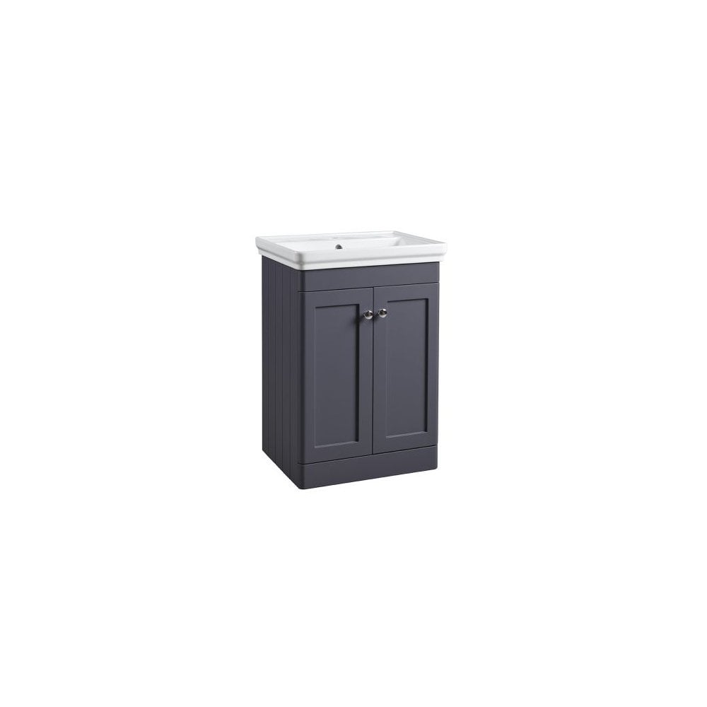 Marston 600 Floor Mounted Vanity Unit Matt Dark Grey
