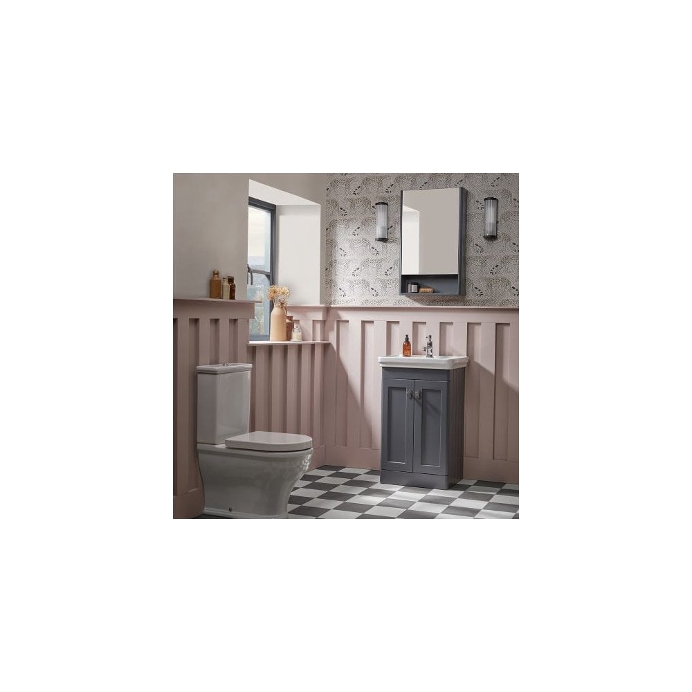 Marston 600 Floor Mounted Vanity Unit Matt Dark Grey