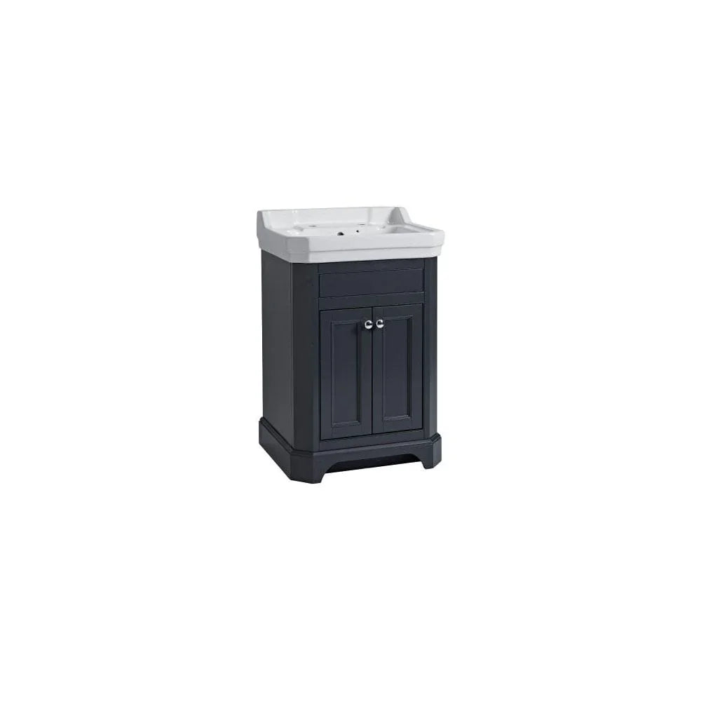 Vitoria 600 Freestanding Vanity Unit Matt Dark Grey