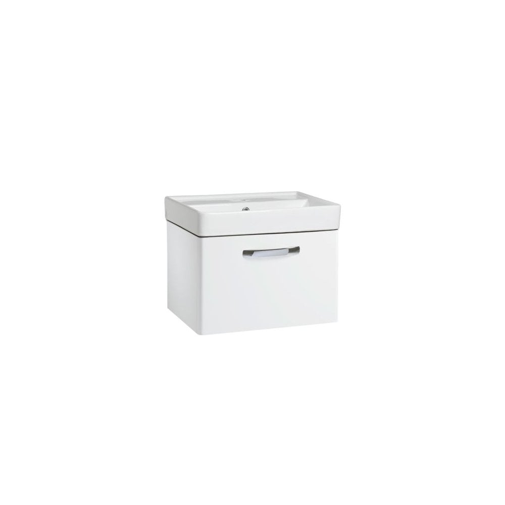 Compass 500 Wall Mounted Vanity Unit Gloss White