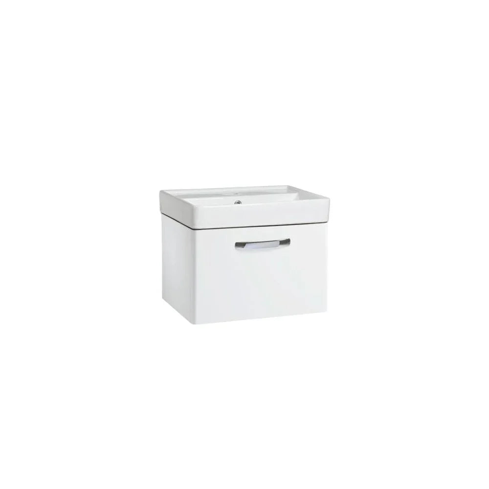 Compass 500 Wall Mounted Vanity Unit Gloss White