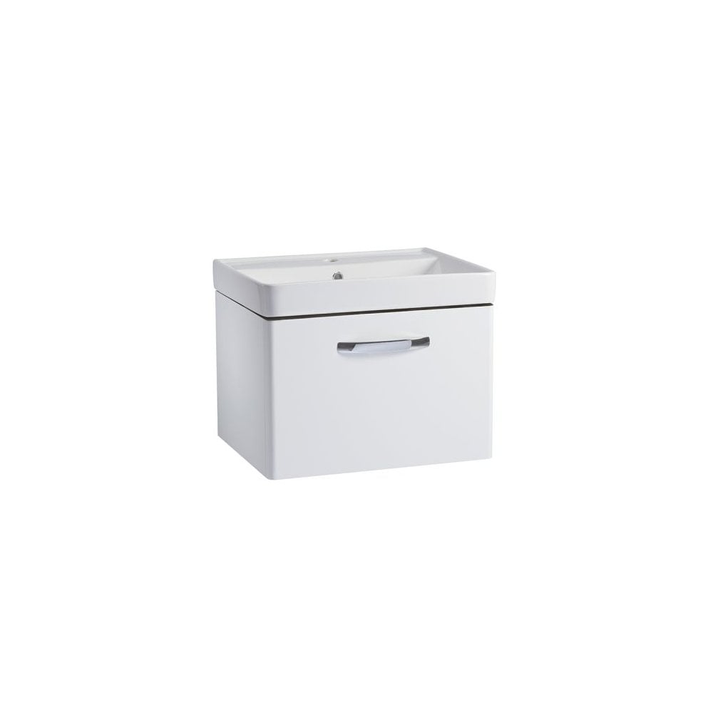 Compass 600 Wall Mounted Vanity Unit Gloss White