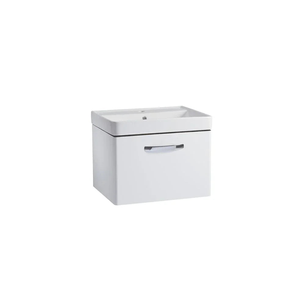 Compass 600 Wall Mounted Vanity Unit Gloss White