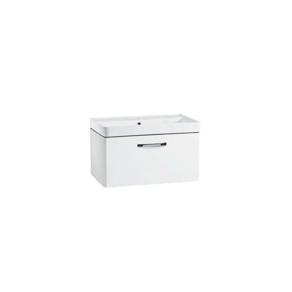 Compass 800 Wall Mounted Vanity Unit Gloss White