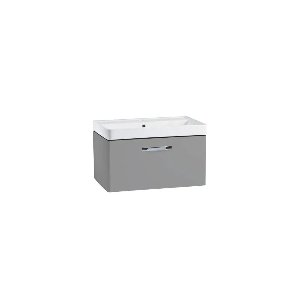 Compass 800 Wall Mounted Vanity Unit Light Grey