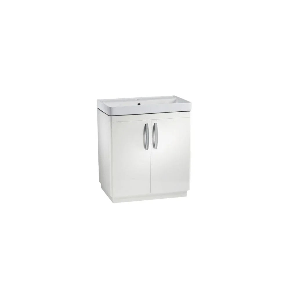 Compass 800 Freestanding Vanity Unit Gloss White