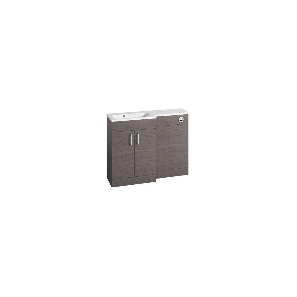 Nexus 1100 Basin Unit & Back To Wall Unit Urban Grey
