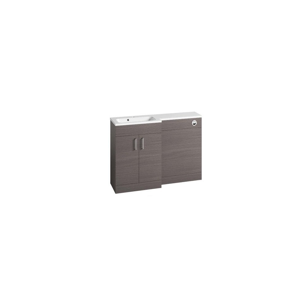 Nexus 1200 Basin Unit & Back To Wall Unit Urban Grey