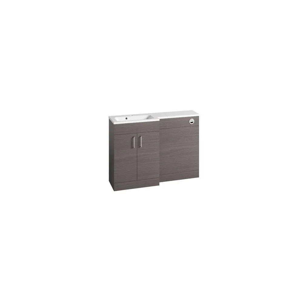 Nexus 1200 Basin Unit & Back To Wall Unit Urban Grey