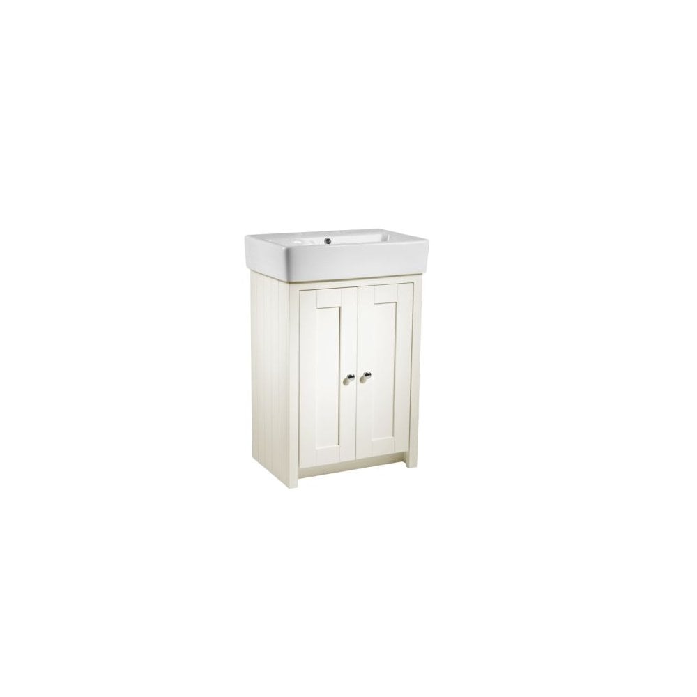 Lansdown 575 Cloakroom Unit Linen White