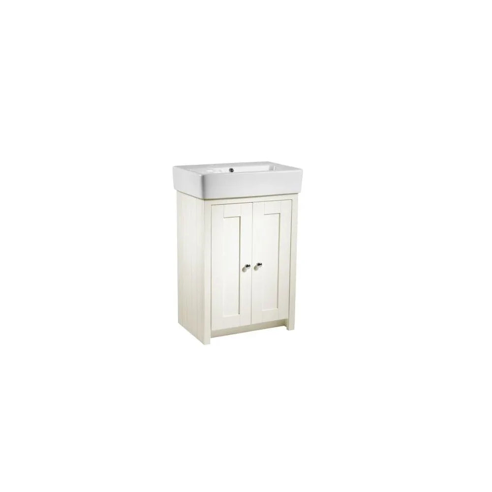 Lansdown 575 Cloakroom Unit Linen White