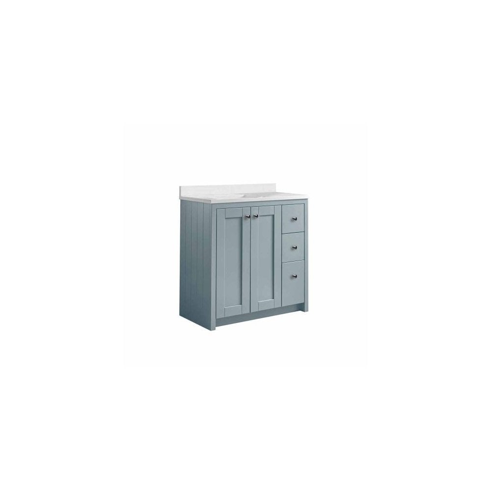 Lansdown 800 Underslung Vanity Unit Mineral Blue