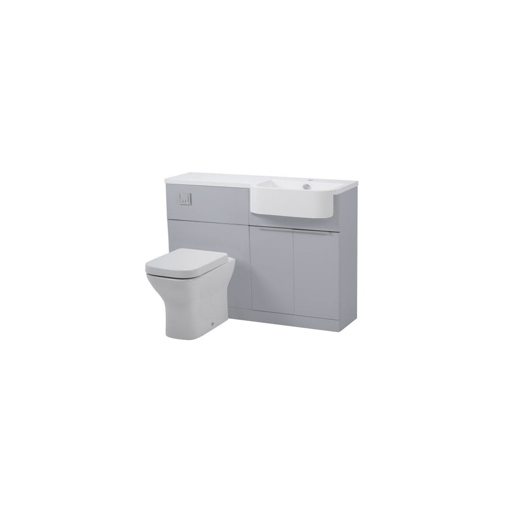 Match 1200 Furniture Unit Right Light Grey