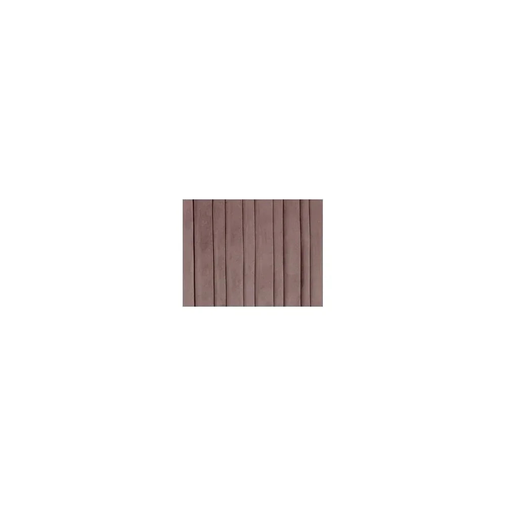 Brown velvet upholstered headboard panel with vertical stitched detail